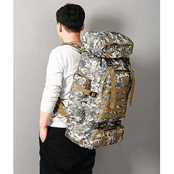Qiantull Wanderrucksack 80L Groß Kapazität Trekkingrucksack Outdoor Universal Rucksack Camping Sport Reise Daypack Reiserucks