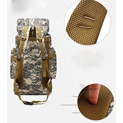 Qiantull Wanderrucksack 80L Groß Kapazität Trekkingrucksack Outdoor Universal Rucksack Camping Sport Reise Daypack Reiserucks
