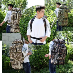 Qiantull Wanderrucksack 100L Groß Kapazität Trekkingrucksack Outdoor Universal Rucksack Camping Sport Reise Daypack Reiseruck