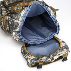COTTILE Rucksack 80L Wasserdichtes Klettern Wandern Camouflage Rucksack Große Kapazität Camping Bergsteigen Outdoor Sport Ruc