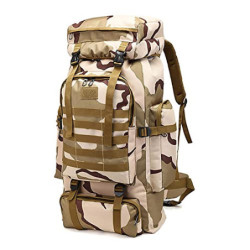 Kabxhueo Rucksack Groß 80l Outdoor wanderrucksack fur Herren Wasserdicht Militär Armee Rucksack Camouflage taktischer rucksac