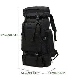 Yinghesheng Rucksack groß 80L Trekkingrucksack Reiserucksack Herren Outdoor Wasserdicht Militär Rucksack, Notfallrucksack Bac