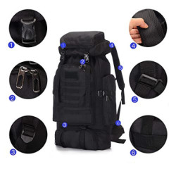 Yinghesheng Rucksack groß 80L Trekkingrucksack Reiserucksack Herren Outdoor Wasserdicht Militär Rucksack, Notfallrucksack Bac