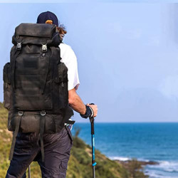 Yinghesheng Rucksack groß 80L Trekkingrucksack Reiserucksack Herren Outdoor Wasserdicht Militär Rucksack, Notfallrucksack Bac