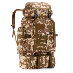 DXIA Wanderrucksack Herren, 80L Camping Rucksack, Wasserdichte Outdoor Sport Reise Rucksack, große reiserucksack leichtgewich