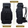 Lizbin 80L Camping Wanderrucksack, Militärischer taktischer Rucksack Molle Rucksack, extra großer Wanderrucksack, wasserabwei