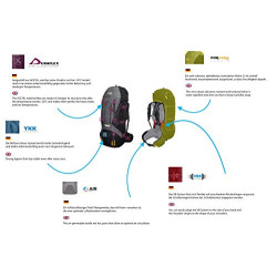 Tashev Outdoors Kentaurus Trekkingrucksack Wanderrucksack Damen Herren Backpacker Rucksack groß 80l Plus 15l Schwarz & Grün 2
