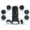 Tashev Outdoors Kentaurus Trekkingrucksack Wanderrucksack Damen Herren Backpacker Rucksack groß 80l Plus 15l Schwarz & Grün 2