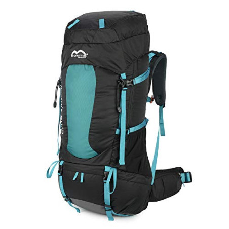 MONTIS WILDNATURE 80+10, Trekking-/Wanderrucksack, Regenschutz, genug Platz für Camping Ausflüge, geeignet als Backpacker, To