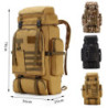 DXIA Wanderrucksack Herren, 80L Camping Rucksack, Wasserdichte Outdoor Sport Reise Rucksack, große reiserucksack leichtgewich