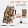 DXIA Wanderrucksack Herren, 80L Camping Rucksack, Wasserdichte Outdoor Sport Reise Rucksack, große reiserucksack leichtgewich