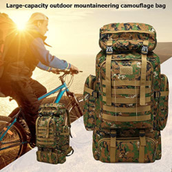 Taktischer Militärischer Rucksack Herren, 80L Wasserdicht Survival Backpack for Wandern Reisen Trekking Tasche Tactical Bag M