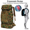 Kabxhueo Rucksack 80L Wasserdicht Notfallrucksack Military Armee Rucksack Großer Outdoor Reiserucksack Kampfrucksack Fluchtru
