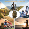 Kabxhueo Rucksack 80L Wasserdicht Notfallrucksack Military Armee Rucksack Großer Outdoor Reiserucksack Kampfrucksack Fluchtru