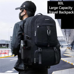 GESKIC 80L Rucksack Reiserucksack Wasserdicht Wanderrucksack Camping Rucksack Trekkingtasche Rucksack Herren Outdoor Sport Ta