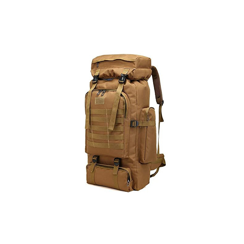 Groß Rucksack 60l - 80l, Outdoor Military Rucksack fur Herren Camouflage Notfallrucksack Wasserdicht Survival Gefüllt Fluchtr Groß Rucksack 60l - 80l, Outdoor Military Rucksack fur Herren Camouflage Notfallrucksack Wasserdicht Survival Gefüllt Fluchtr