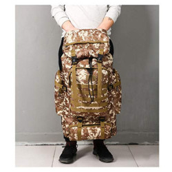 PULUSI Rucksack, hohe Kapazität, 80 l, Outdoor Camouflage Tartical Wandern Daypacks Wasserdicht Militär Taschen für Männer Re