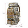 LUMoony 80L Camping Wanderrucksack Große Kapazität Wasserdichter Camping Rucksack Reise Daypack Outdoor Camouflage Rucksack f