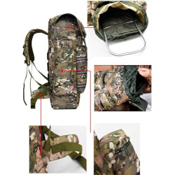 GAOJUNAN Wanderrucksack Herren Damen 80L Multifunktionale Reise Trekking Rucksack Ergonomische Wasser Beständig Täglichen Leb