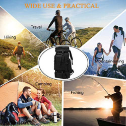 COTTILE Rucksack 80L Wasserdichtes Klettern Wandern Camouflage Rucksack Große Kapazität Camping Bergsteigen Outdoor Sport Ruc