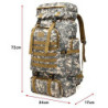 Wanderrucksack 80L,Große Kapazität Wasserdicht Klettern Wandern Trekkingrucksack Reiserucksack,Outdoor Rucksack Für Reisen, R