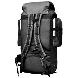 Foolsgold Extra große Trekkingrucksack Wanderrucksack mit doppeltem Zugang - Grau