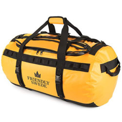 The Friendly Swede Wasserfeste Reisetasche Duffle Bag Rucksack - 30L / 60L / 90L - Seesack, Sporttasche Duffel Dry Bag mit Ru