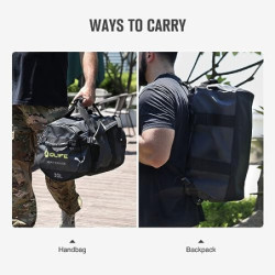 OLIFE Duffle Bag wasserdichte Reisetasche 30L/60L/90L, mit Rucksackfunktion | praktische Innen- und Außentaschen | große Reis