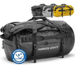 Wasserfeste Reisetasche Duffle Bag 60L - mit Rucksackfunktion  schwarz  | Praktische Außen- und Innentaschen | Dry Bag, Sport