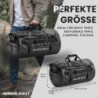 Wasserfeste Reisetasche Duffle Bag 60L - mit Rucksackfunktion  schwarz  | Praktische Außen- und Innentaschen | Dry Bag, Sport