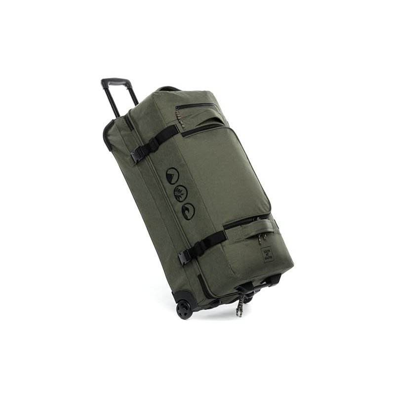 SONS OF ALOHA XL Reisetasche mit 2 Rollen Kane Rollkoffer 80 cm Koffer Sporttasche Reise-Trolley 120L, grün-Olive SONS OF ALOHA XL Reisetasche mit 2 Rollen Kane Rollkoffer 80 cm Koffer Sporttasche Reise-Trolley 120L, grün-Olive