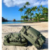 SONS OF ALOHA XL Reisetasche mit 2 Rollen Kane Rollkoffer 80 cm Koffer Sporttasche Reise-Trolley 120L, grün-Olive