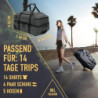 BEN NEVIS Reisetasche mit Rollen 80l [Recycelt] - 3in1 Tasche & Trolley & Rucksack [groß] Travel Bag Reisekoffer Duffle Bag S