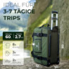 EVERGLOBE Reisetasche mit Rollen 60l Groß [Recycelt] - 3in1 Tasche + Trolley + Rucksack | Reisekoffer Travel Bag Sporttasche 