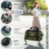 EVERGLOBE Reisetasche mit Rollen 60l Groß [Recycelt] - 3in1 Tasche + Trolley + Rucksack | Reisekoffer Travel Bag Sporttasche 