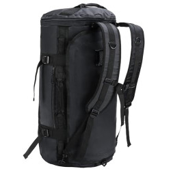 MIER Reisetasche große Sporttasche wasserdicht Sportrucksack mit Schuhfach umwandelbar in Rucksack, Schwarz, 45L