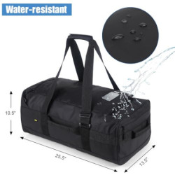 MIER Sporttasche Herren Wasserresistente Reisetasche 60L groß Heavy Duty Convertible Sportrucksack mit Rucksackgurten und Sch
