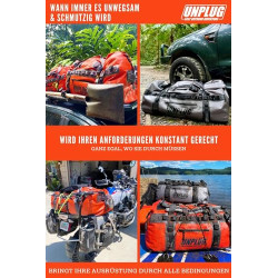 Unplug wasserdichte Tasche-1680D Robuste Seesack Wasserdicht Für Campingausrüstung, Dry Bag Für Motorrad Hecktasche, wasserdi