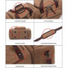 WTiger Reisetasche, groß 40 l 50 l erweiterbare Segeltuch-Reisetasche, Unisex-Reisetaschen, Wochenendtasche für Damen und Her