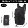 TSLBW Faltbarer Rucksack, Wasserdichter Wanderrucksack mit Aufbewahrungstasche Multifunktionaler Tagesrucksack für Outdoor-Sp
