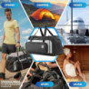VL® Sporttasche 60 Liter mit Nassfach Groß L [Kühlfach] Schuhfach mit Belüftungslöcher Damen Herren | Reise-Tasche Saunatasch
