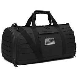 QT&QY 40L MilitäRische Taktische Seesack FüR MäNner Sport Tasche Fitness Tasche Reisetasche Trainingstasche Mit Schuhfach Bas