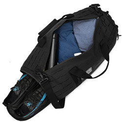 QT&QY 40L MilitäRische Taktische Seesack FüR MäNner Sport Tasche Fitness Tasche Reisetasche Trainingstasche Mit Schuhfach Bas