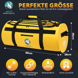 Arctic Adventures Co.® Duffel Bag 90l - wasserdichte Sporttasche für Herren und Damen. Sie können Diese Duffel Bag als Reiset