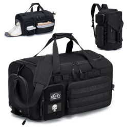 BAGZY Taktischer Reisetasche Sporttasche 40l Trainingstasche Herren Mit Schuhfach Für Herren Reise Sport Fitness Weekender Ze