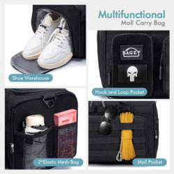 BAGZY Taktischer Reisetasche Sporttasche 40l Trainingstasche Herren Mit Schuhfach Für Herren Reise Sport Fitness Weekender Ze