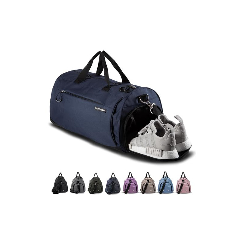 Fitgriff® Sporttasche & Reisetasche für Damen und Herren - mit Schuhfach & Nassfach - Tasche für Sport, Fitness & Reisen - Tr Fitgriff® Sporttasche & Reisetasche für Damen und Herren - mit Schuhfach & Nassfach - Tasche für Sport, Fitness & Reisen - Tr