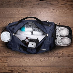 Fitgriff® Sporttasche & Reisetasche für Damen und Herren - mit Schuhfach & Nassfach - Tasche für Sport, Fitness & Reisen - Tr
