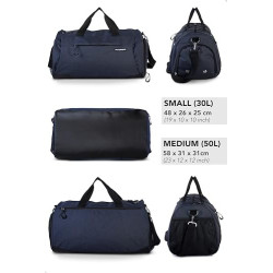 Fitgriff® Sporttasche & Reisetasche für Damen und Herren - mit Schuhfach & Nassfach - Tasche für Sport, Fitness & Reisen - Tr
