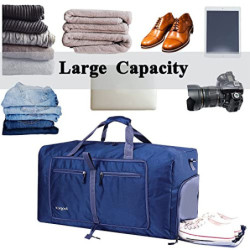 ehsbuy 60L Reisetasche Groß Faltbare Sporttasche Herren Damen mit Schuhfach Taschen Wasserdicht Saunatasche Travel Bag für Sp
